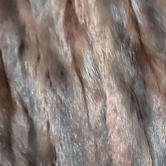 Vintage Strawbridge & Clothier Mink Fur Stole Cape Wrap Coat Shawl Brown Fur - Picture 3 of 6